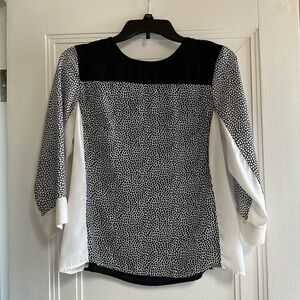 Cynthia Rowley Black and White Blouse - Size XS